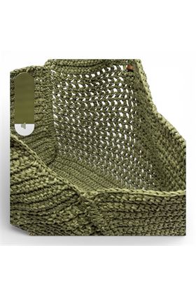 Borsa Gianni Chiarini in paglia crochet colore verde pistacchio. GIANNI CHIARINI | 11953-TAIGA